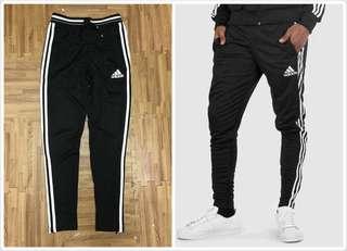 Adidas 三線褲 窄版無縮口 褲腳拉鍊