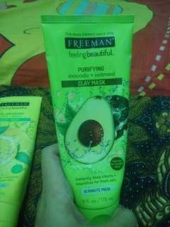 Masker Freeman avocado warna hijau