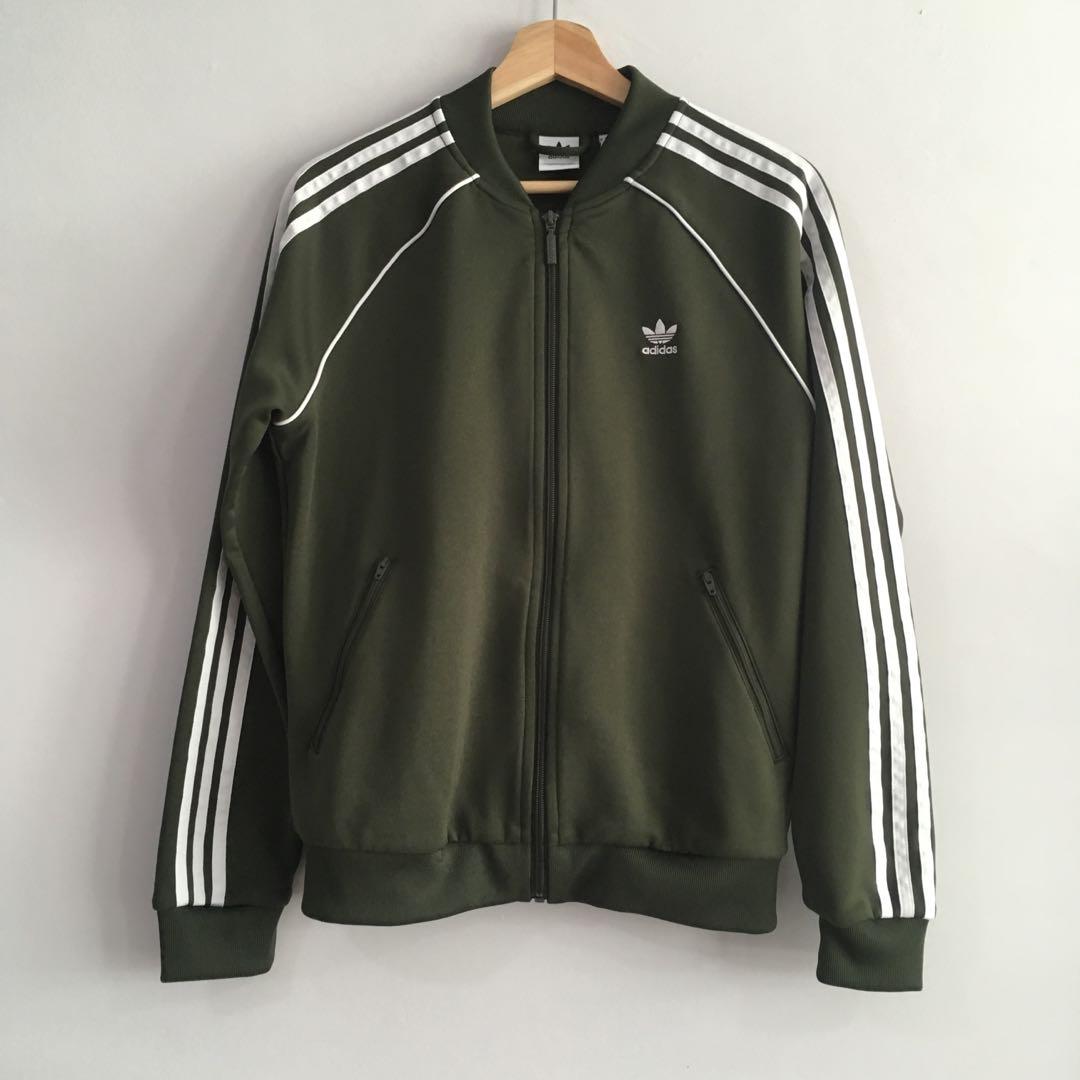 Adidas top jacket khaki