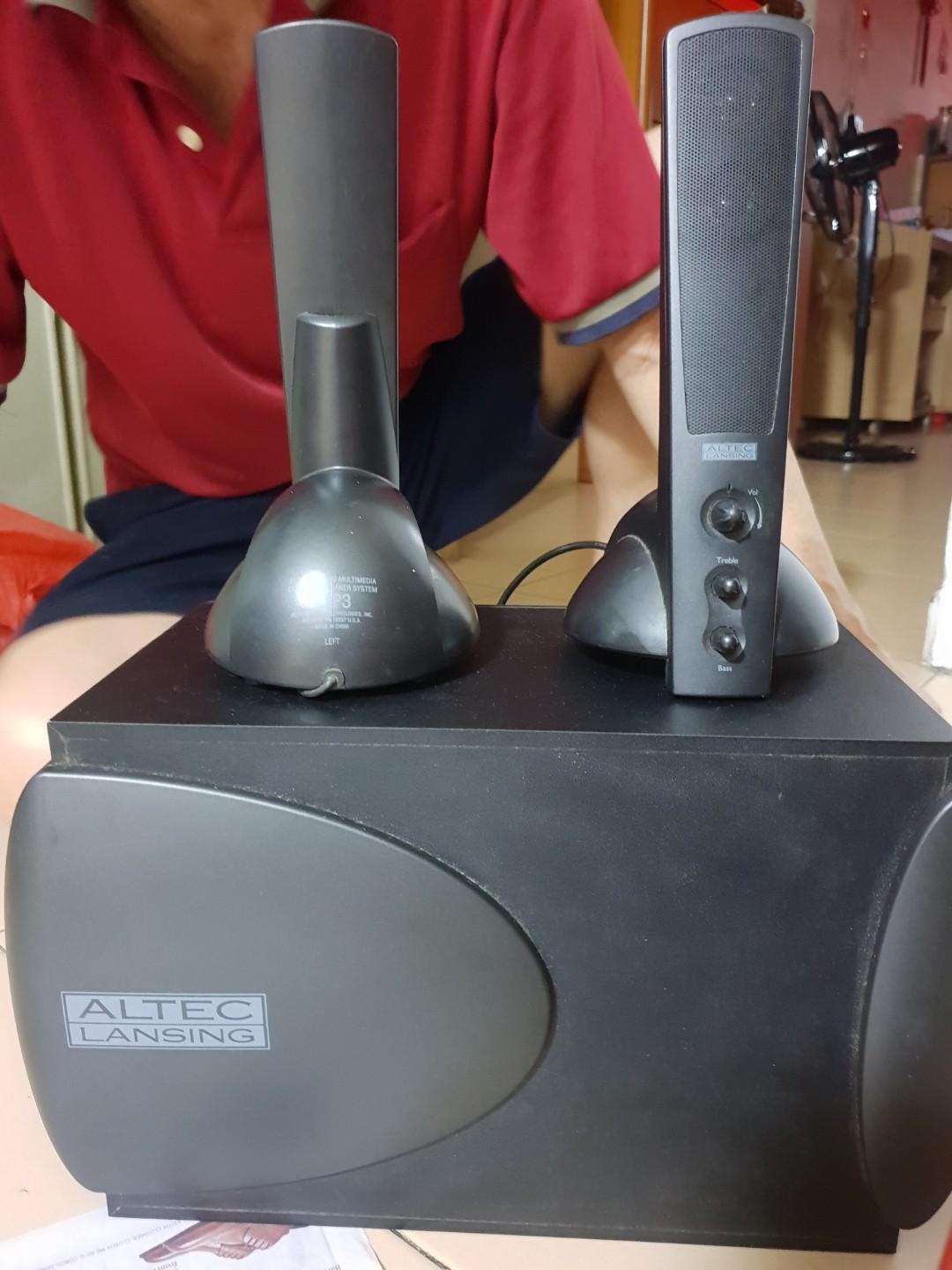 altec lansing multimedia powered subwoofer