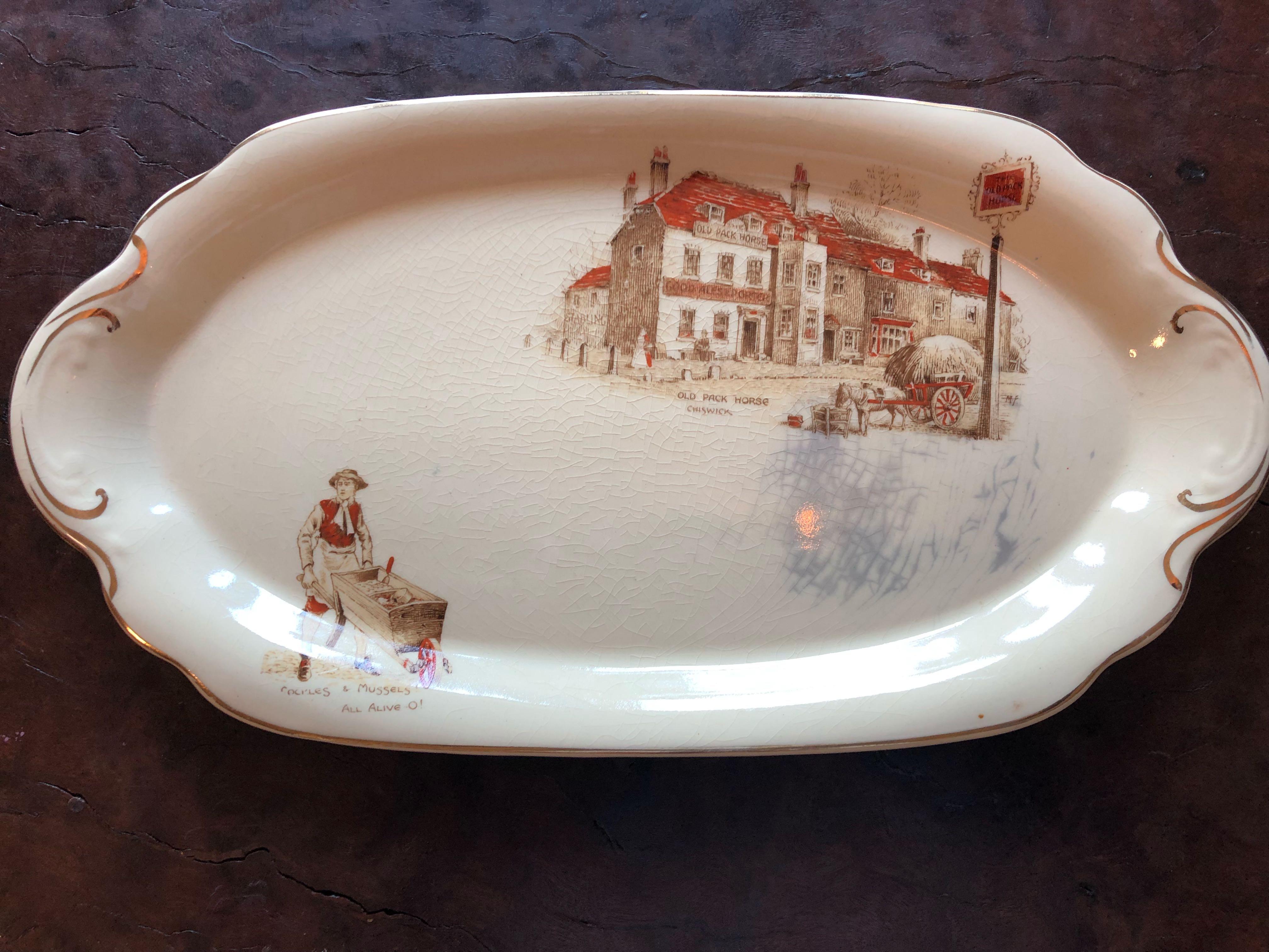 Antique Plate Hand Painted Made In England All Original Antique Plate Hand Painted Made In