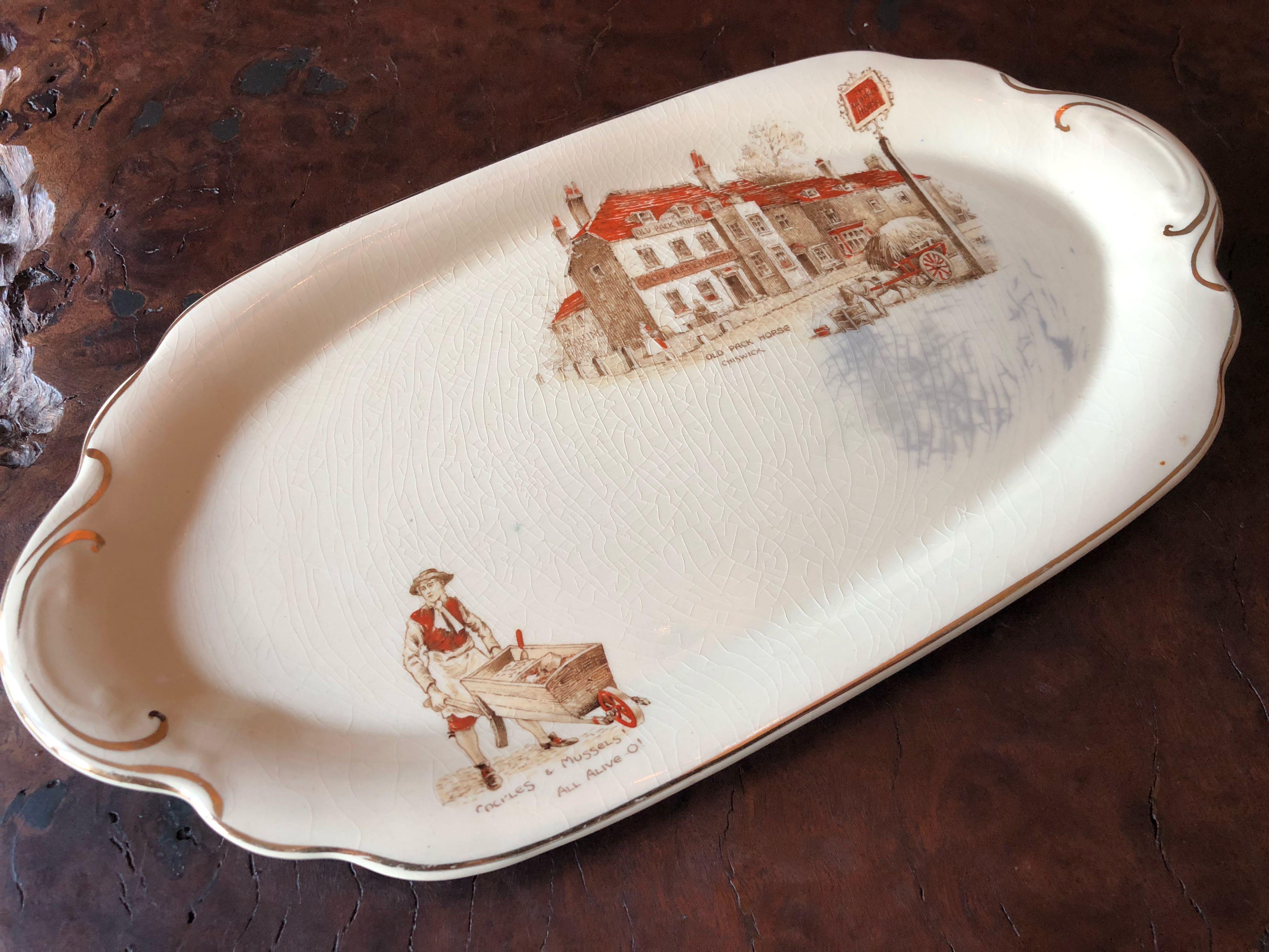 Antique Plate Hand Painted Made In England All Original Antique Plate Hand Painted Made In