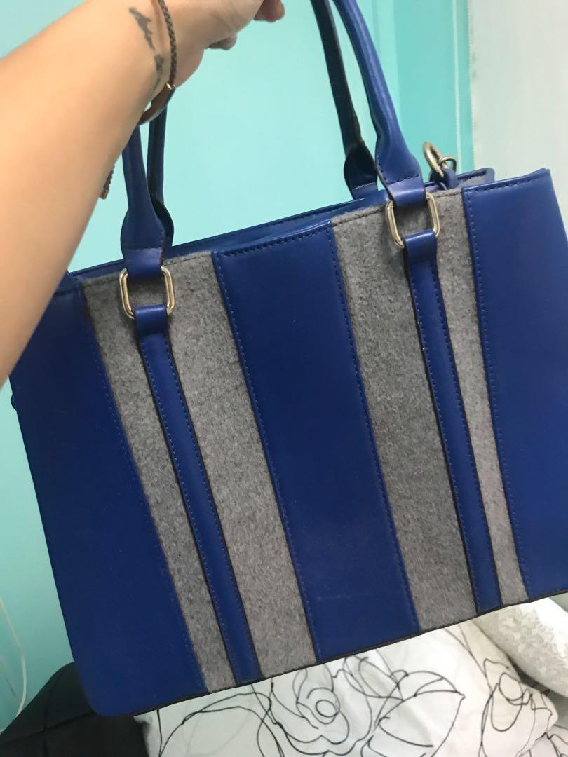asos blue bag