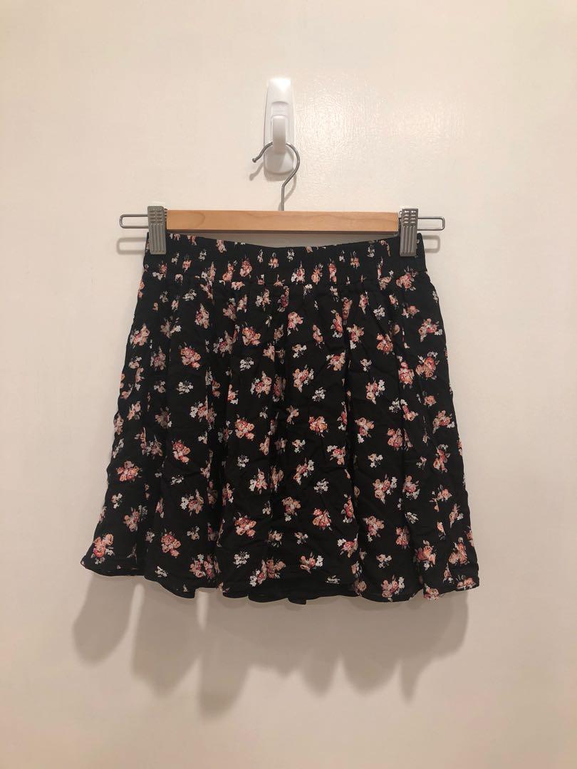 bershka ruched mini skirt in silver