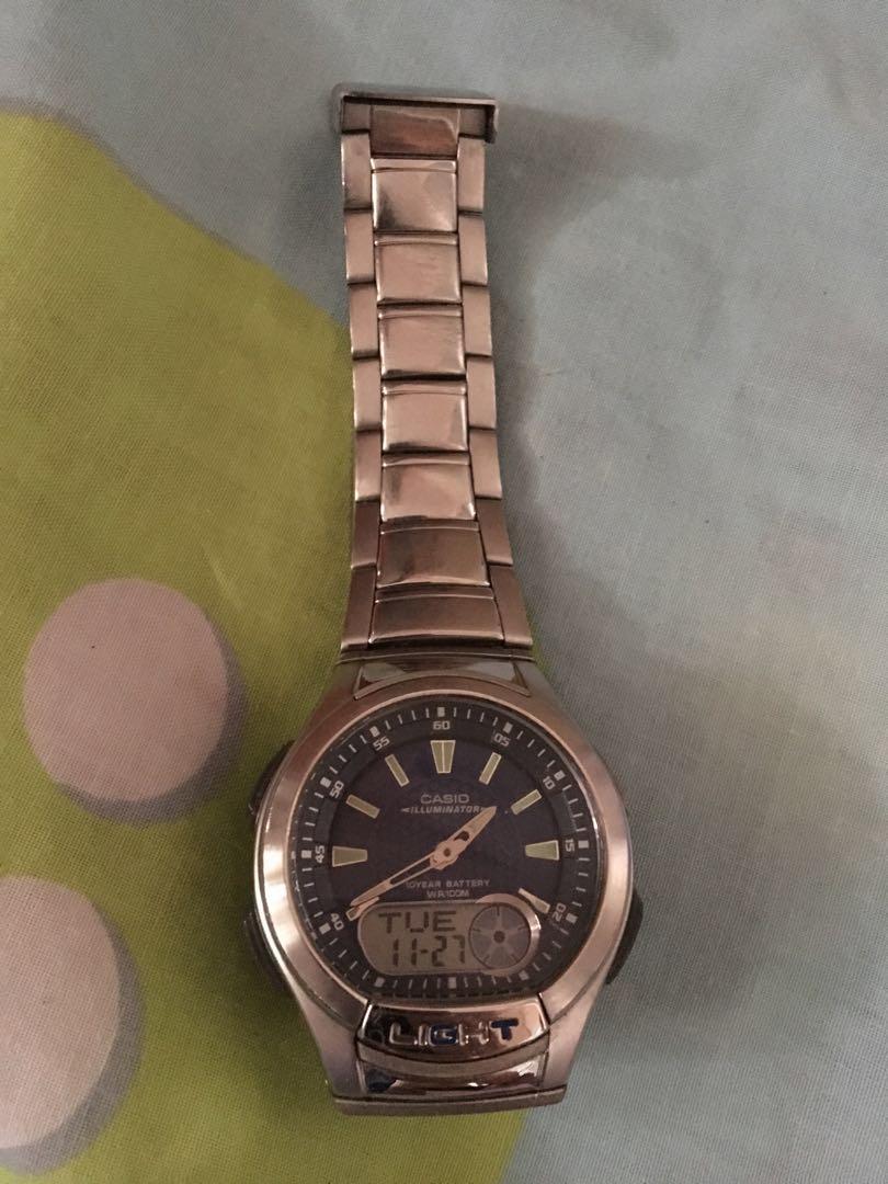 Casio AQ180WD2A Classic Alarm Chronograph Watch, Mobile Phones