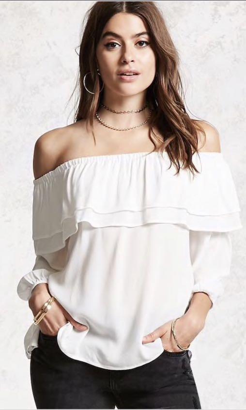 off the shoulder tops forever 21 plus size