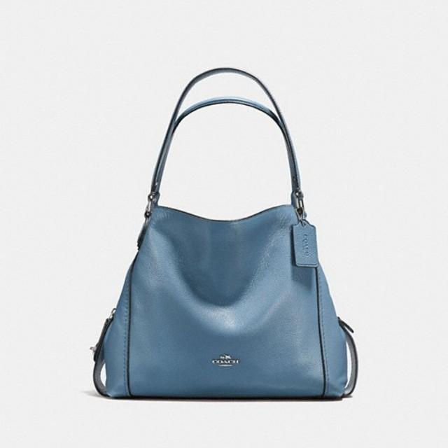 coach edie quilted leather shoulder bag