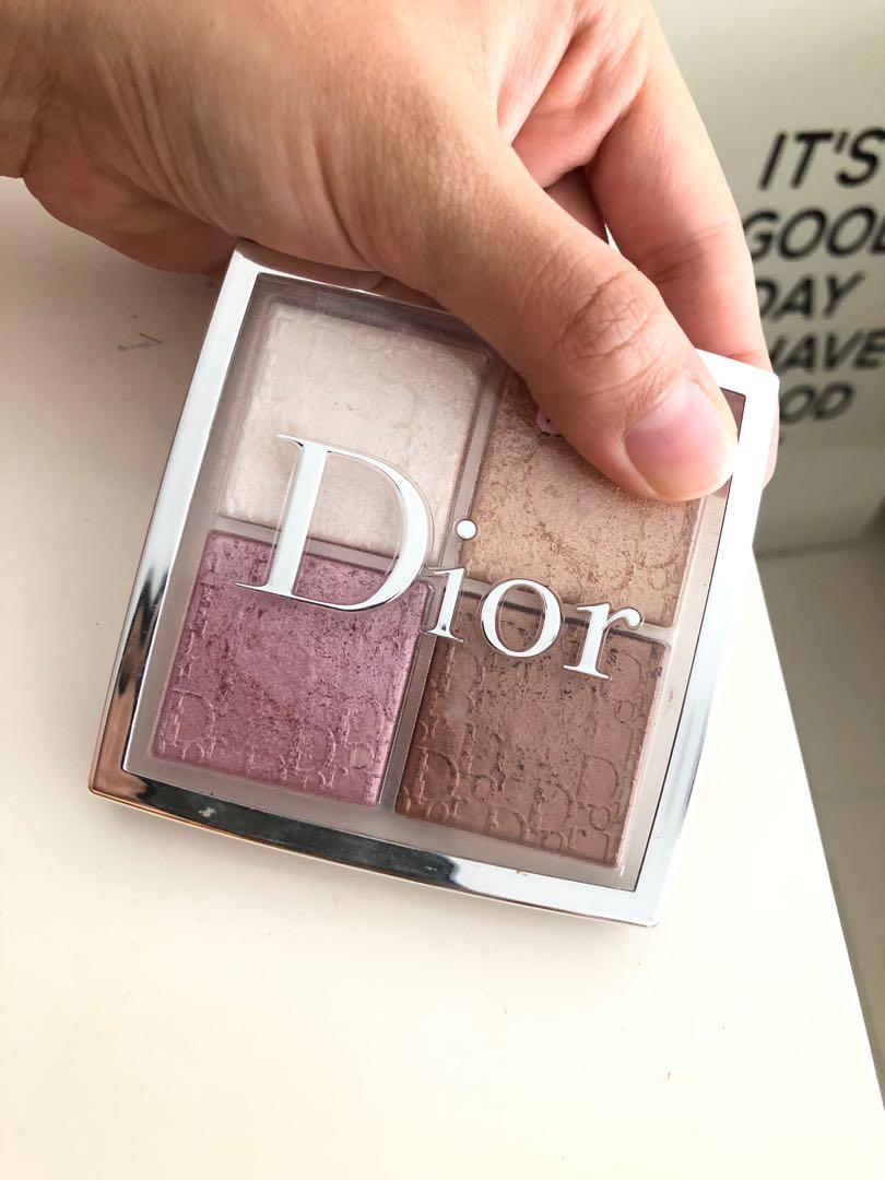 FrenchFriday  Dior Backstage Glow Face Palette  Highlighter swatches  Daily beauty tips Dior highlighter