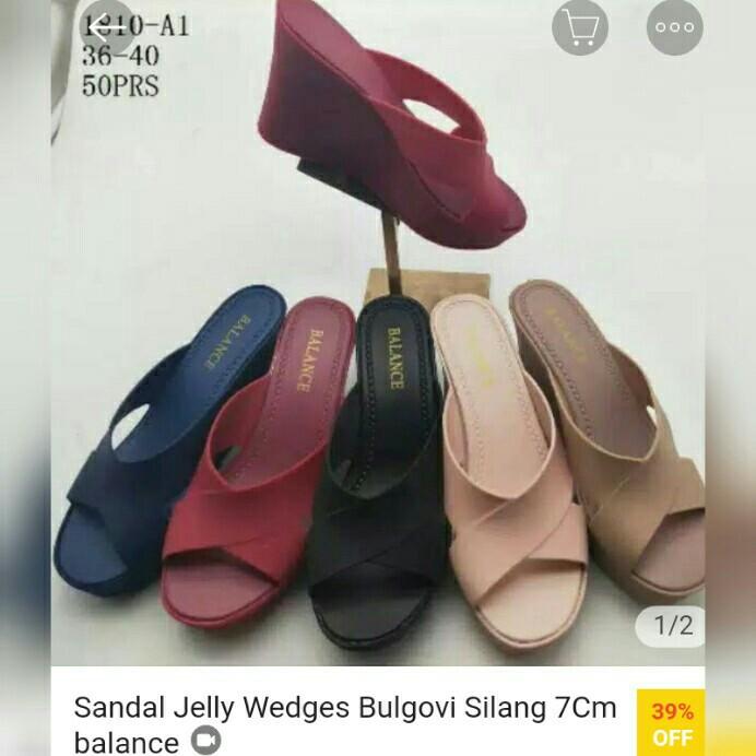 Dropshop Sepatu Jelly Wanita Fesyen Wanita Sepatu Di Carousell