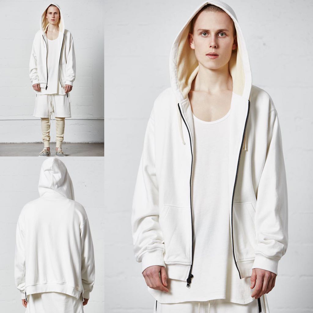 thermal zip hoodie