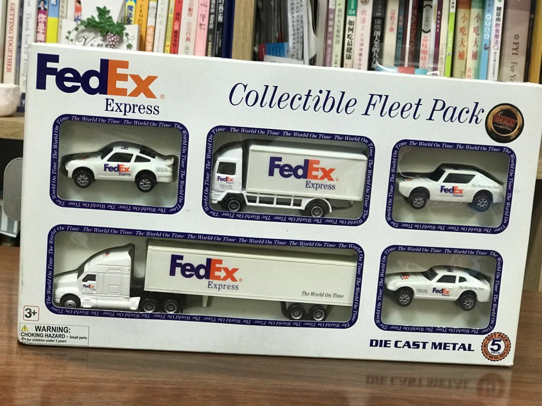 FedEx die cast metal 玩具模型車car, 興趣及遊戲, 玩具& 遊戲類