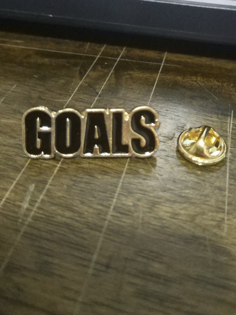 [FREE!!] GOALS ENAMEL PIN, Women's Fashion, Jewelry & Organisers ...