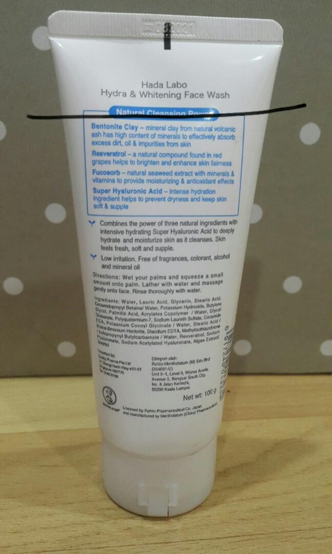 hydra and whitening face wash