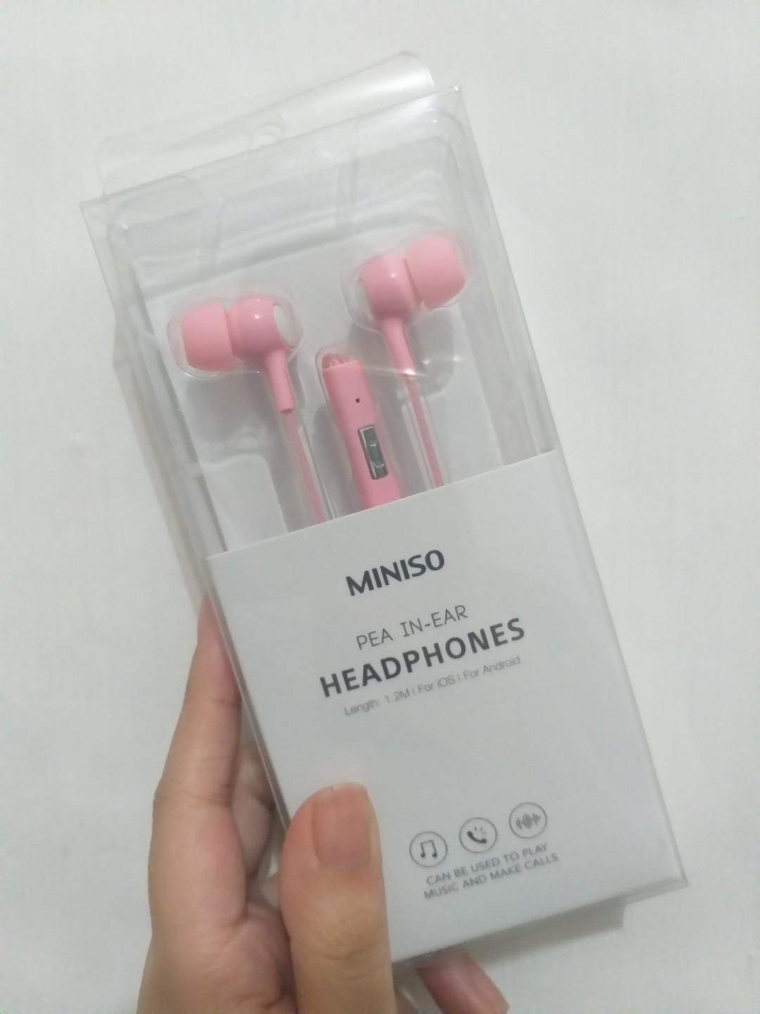 Headset Miniso Pink