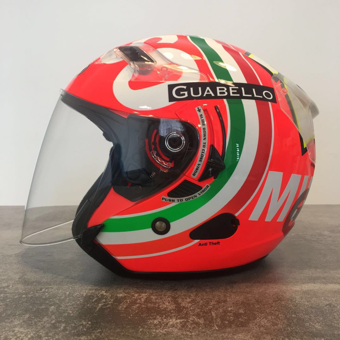 Kyt mugello rosso open face hot sale