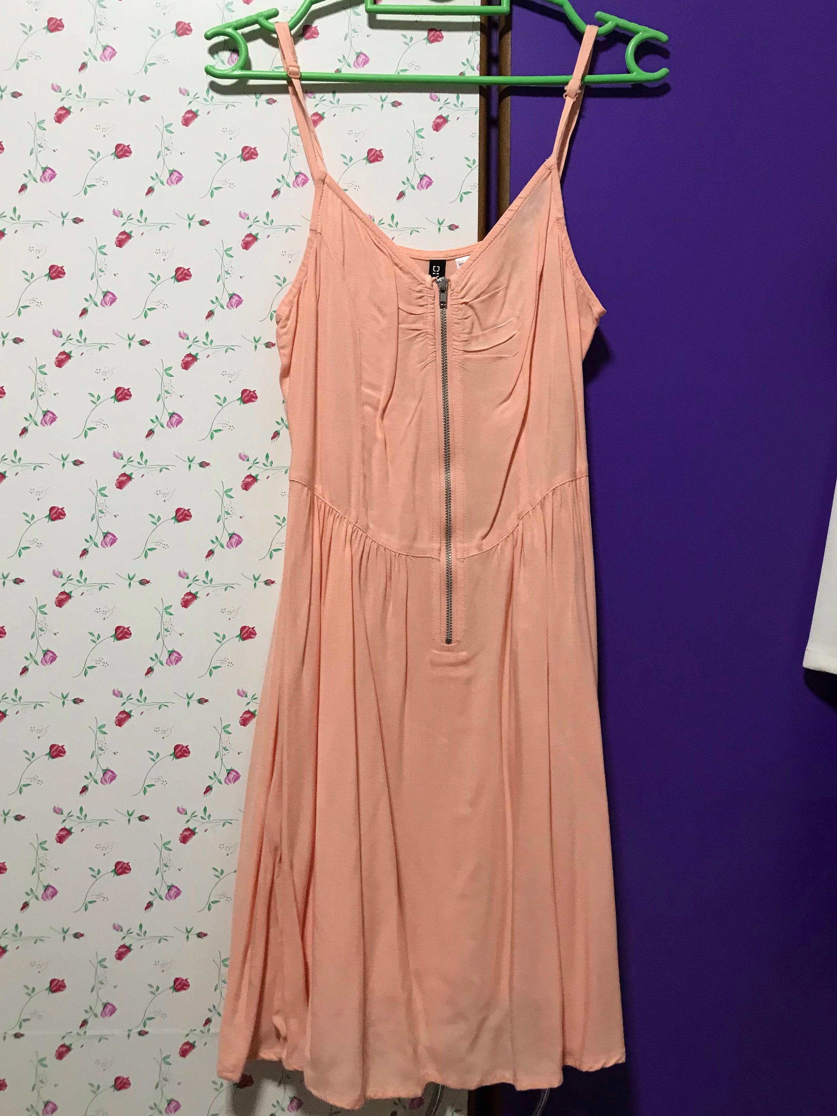 H M Peach Dress Women s Fashion Tops Sleeveless on Carousell