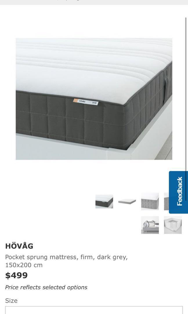 Ikea Mattress Bed Frame Queen Size Furniture Beds Mattresses On Carousell
