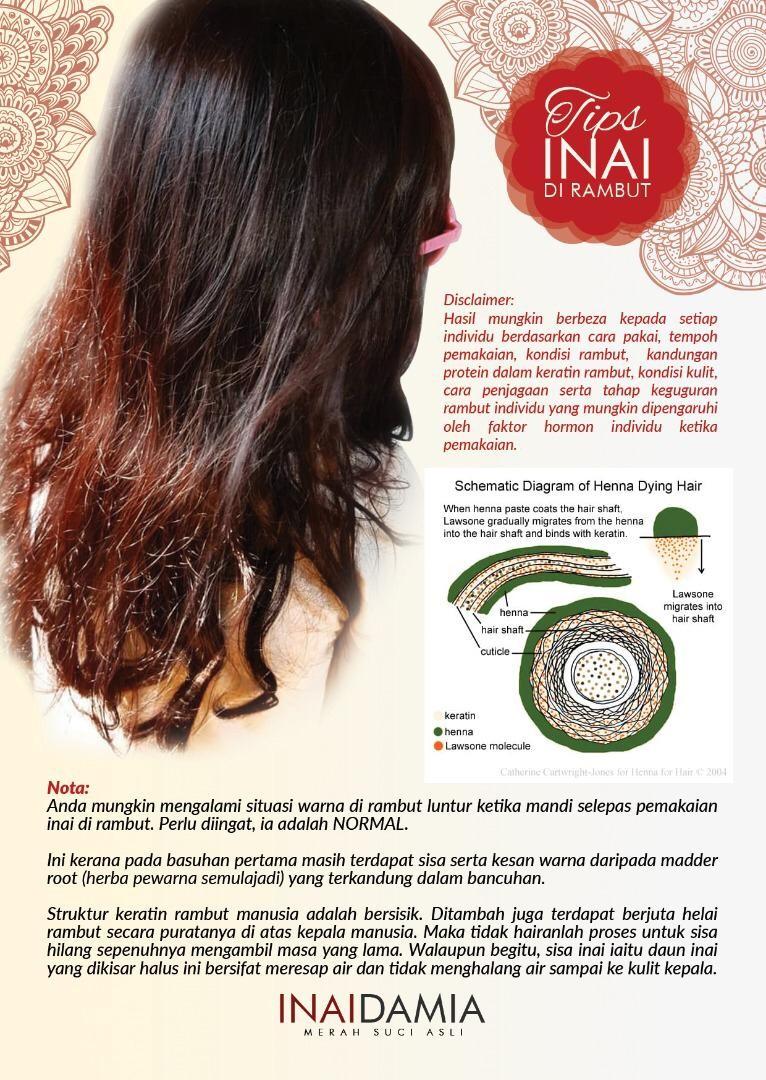 Inai Rambut Asli Beauty Personal Care Hair On Carousell