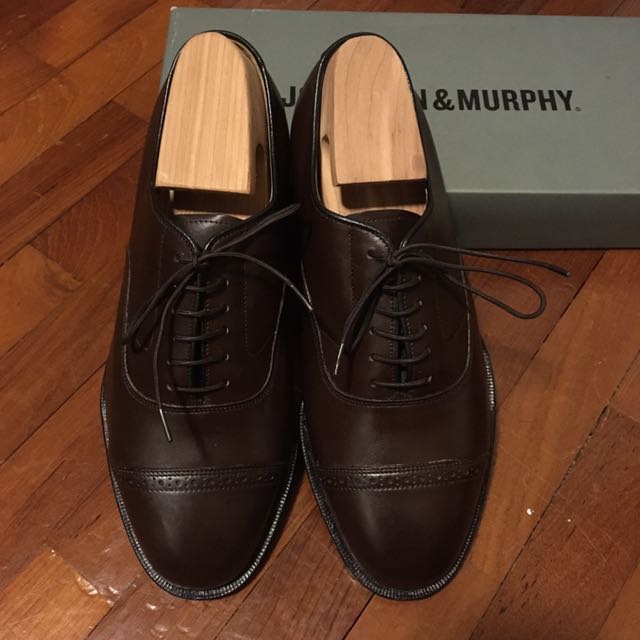 Johnston Murphy Aldrich cap toe Men s Fashion Footwear Dress Shoes on Carousell