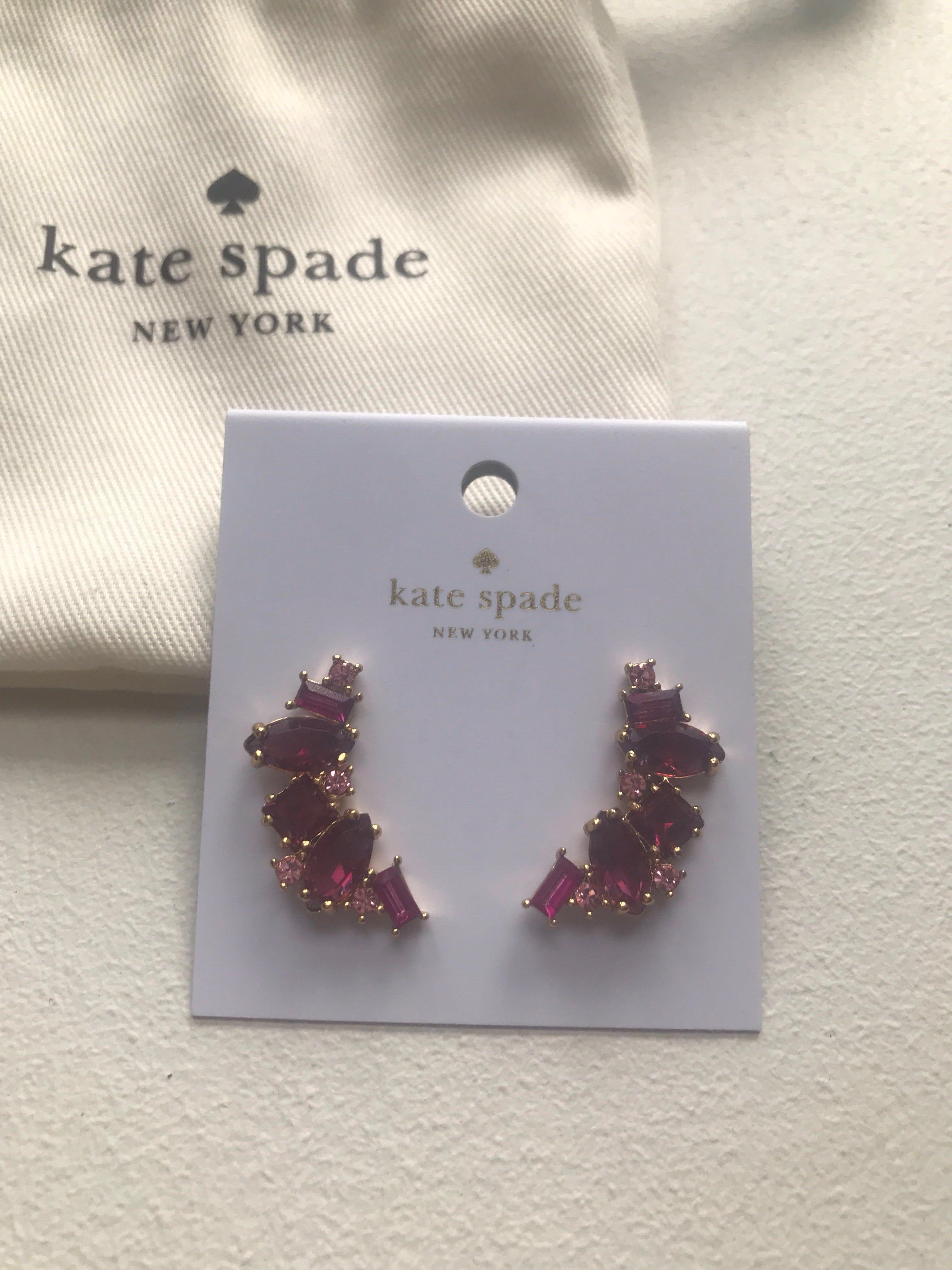 Kate spade cluster crawler earrings sale