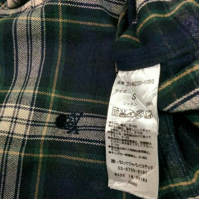 Kemeja flanel Azul by moussy not cp company zara dickies