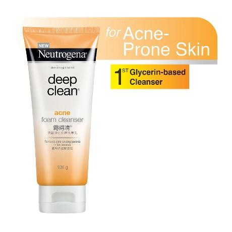 neutrogena acne foam cleanser
