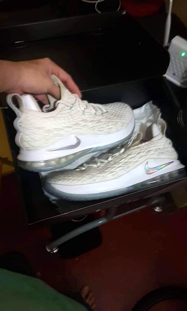 Triple white lebron 15 online