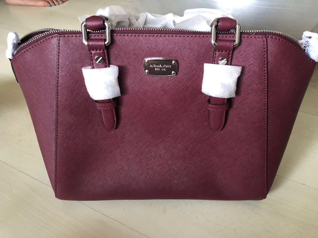 michael kors wine handbag