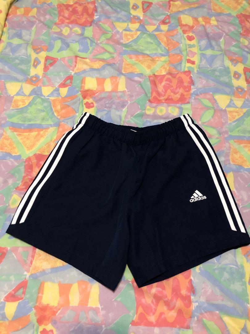 navy adidas shorts