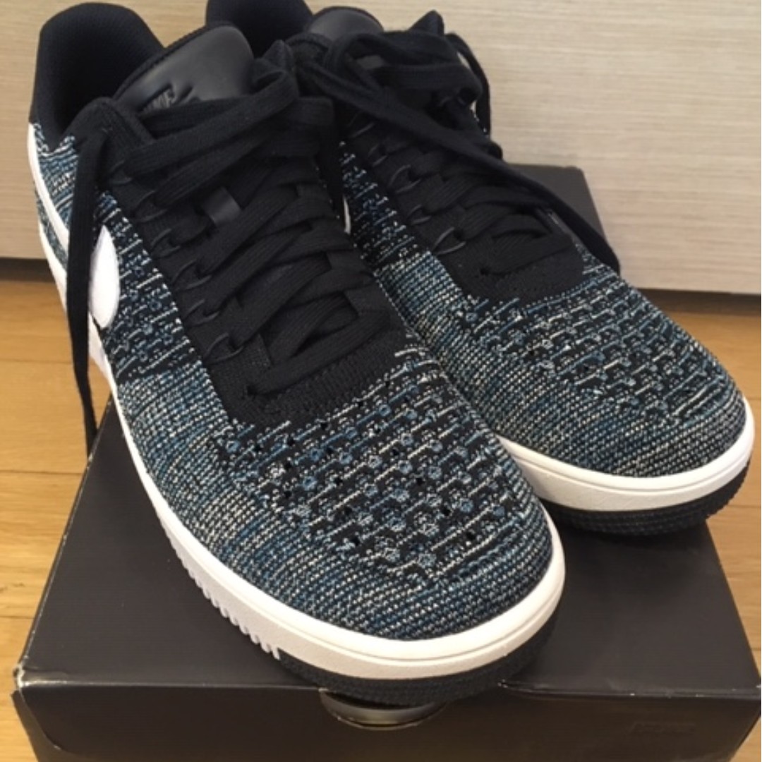 Nike Air Force 1 AF1 Ultra Flyknit Low Obsidian White US 10 Men s