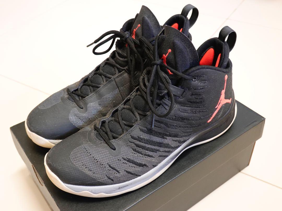 jordan superfly 5 black and red