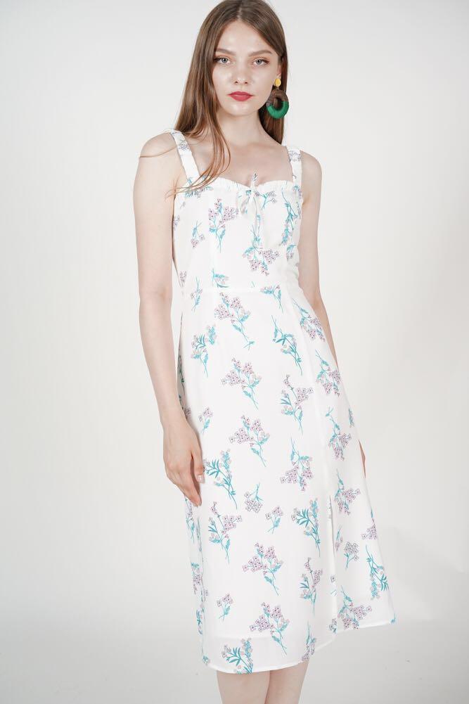 ophelia love midi dress pale blue