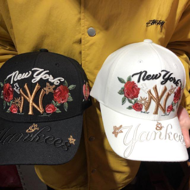 yankee hat with butterfly