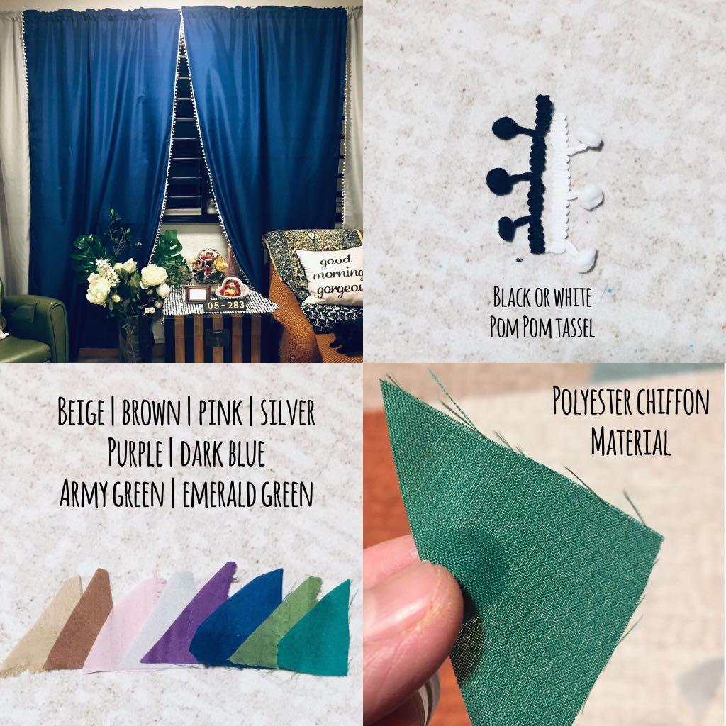 Pom Pom Tassels Curtains Furniture Home Decor Others On Carousell