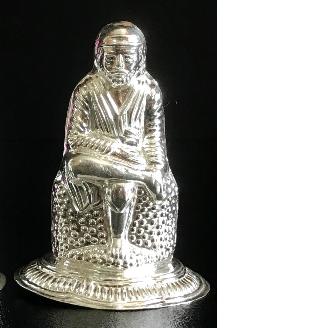 Sai baba silver idol price sale grt