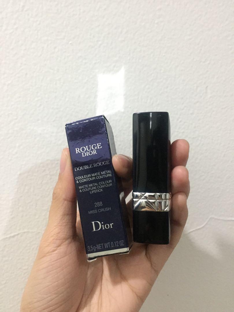 Rouge Dior Double Rouge 288 Miss Crush Kesehatan Kecantikan