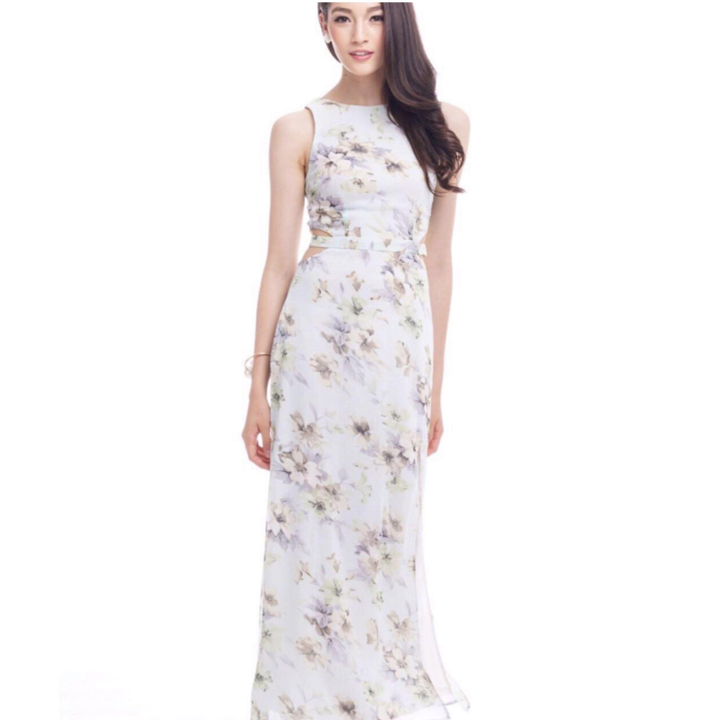 The Closet Lover Tcl Willow Fleur Maxi Dress In Mint Women S