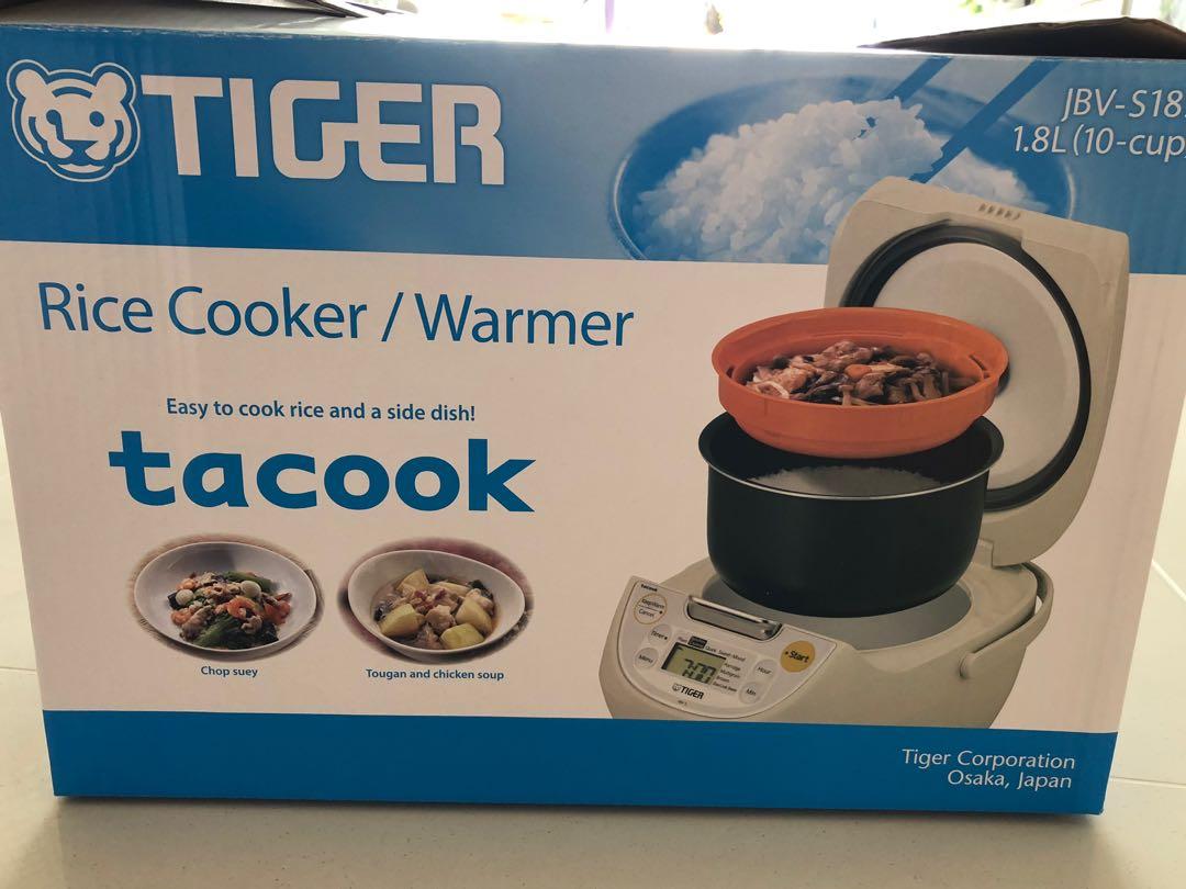 Tiger Tacook 1.8LT Rice Cooker (JBVS18S), Beige, TV & Home Appliances