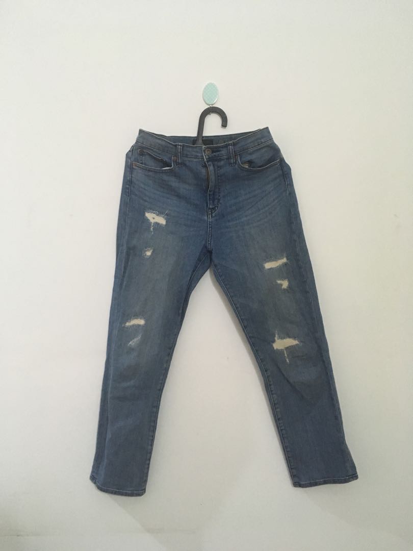 Uniqlo Boyfriend Jeans, Fesyen Wanita 