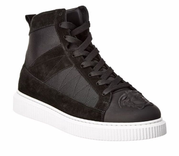 black versace high top sneakers