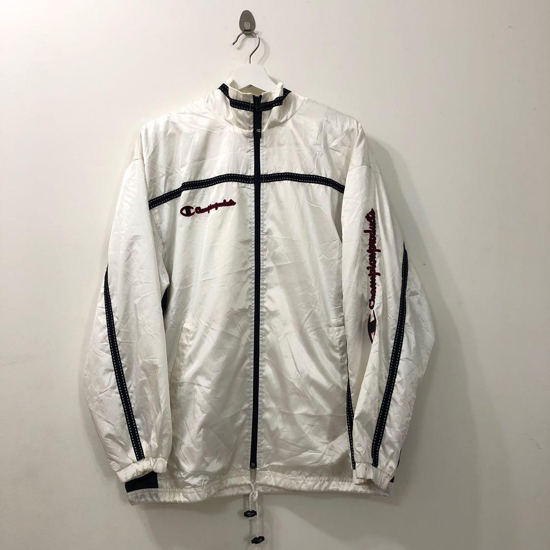 White champion windbreaker mens online