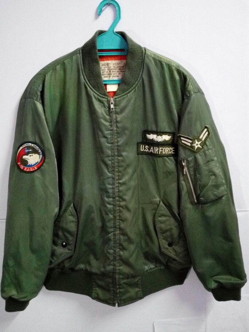 Vintage U.S Air Force Bomber Jacket Army Green Men s Fashion