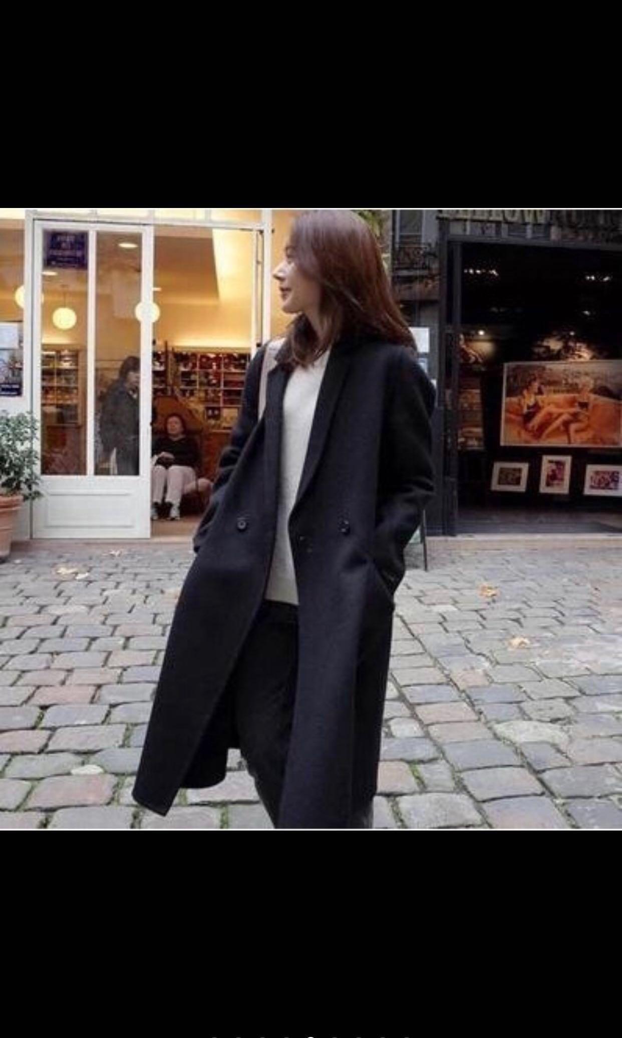 Spring and Autumn Woolen Coat Female Long Large Size Thick Women Woolen  Jacket Slim Lady Clothing Women's Coats 211222