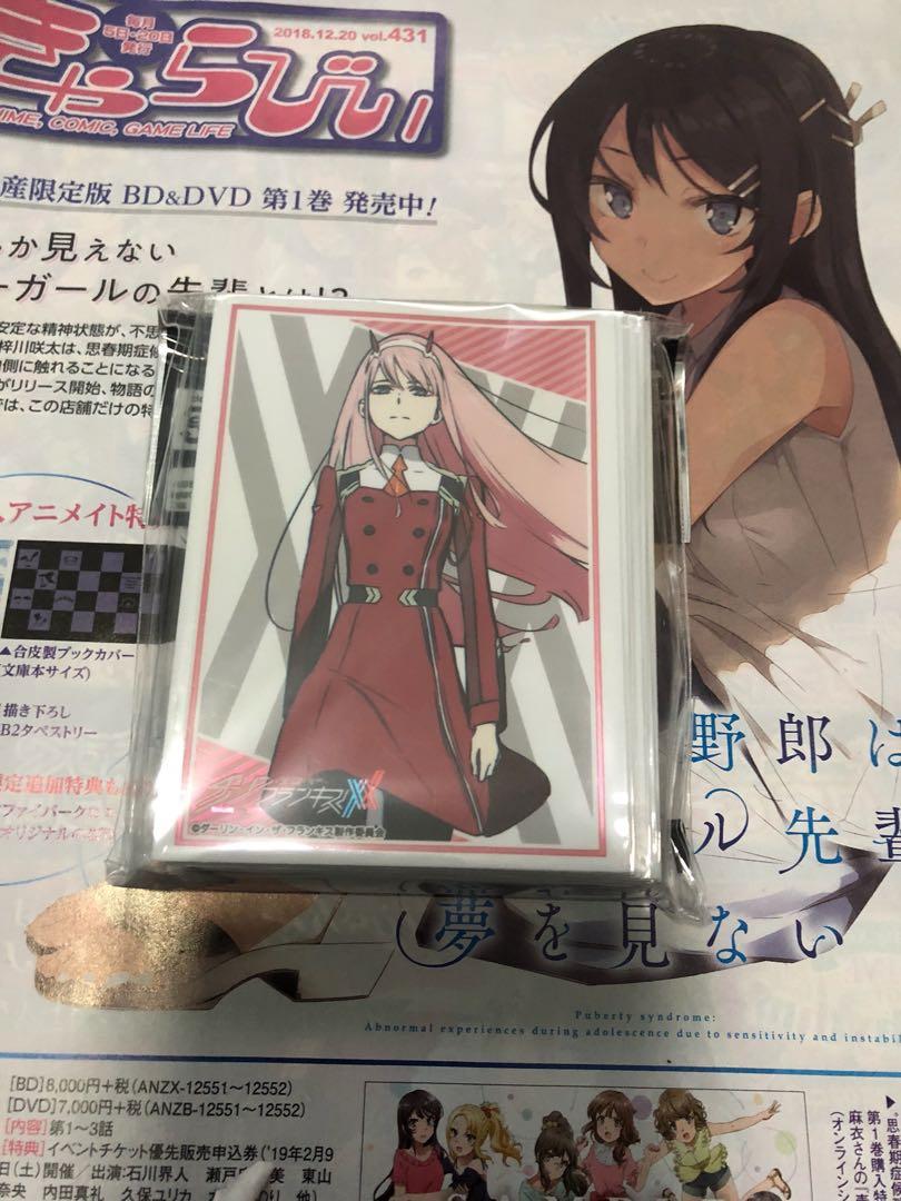 Zero Two Card Sleeves, Hobbies & Toys, Memorabilia & Collectibles, Fan  Merchandise on Carousell