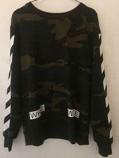 Hoodie OFF WHITE Army