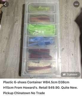 Shoe box 6 compartments