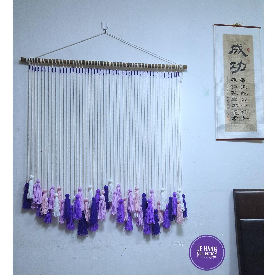 Coloured Tassels Wall Hanging Wall Decor Door Curtain