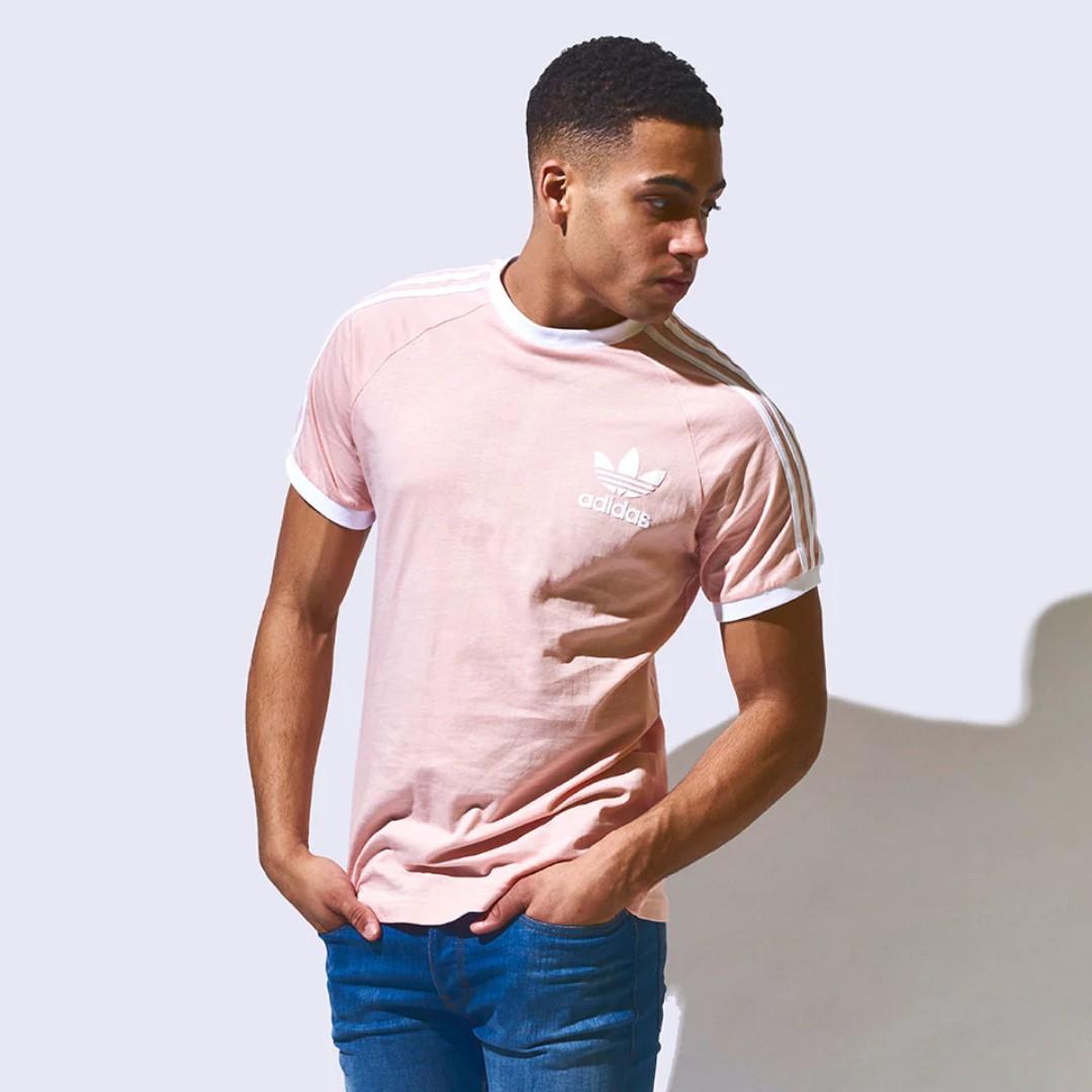 Adidas originals california t-shirt pink shop