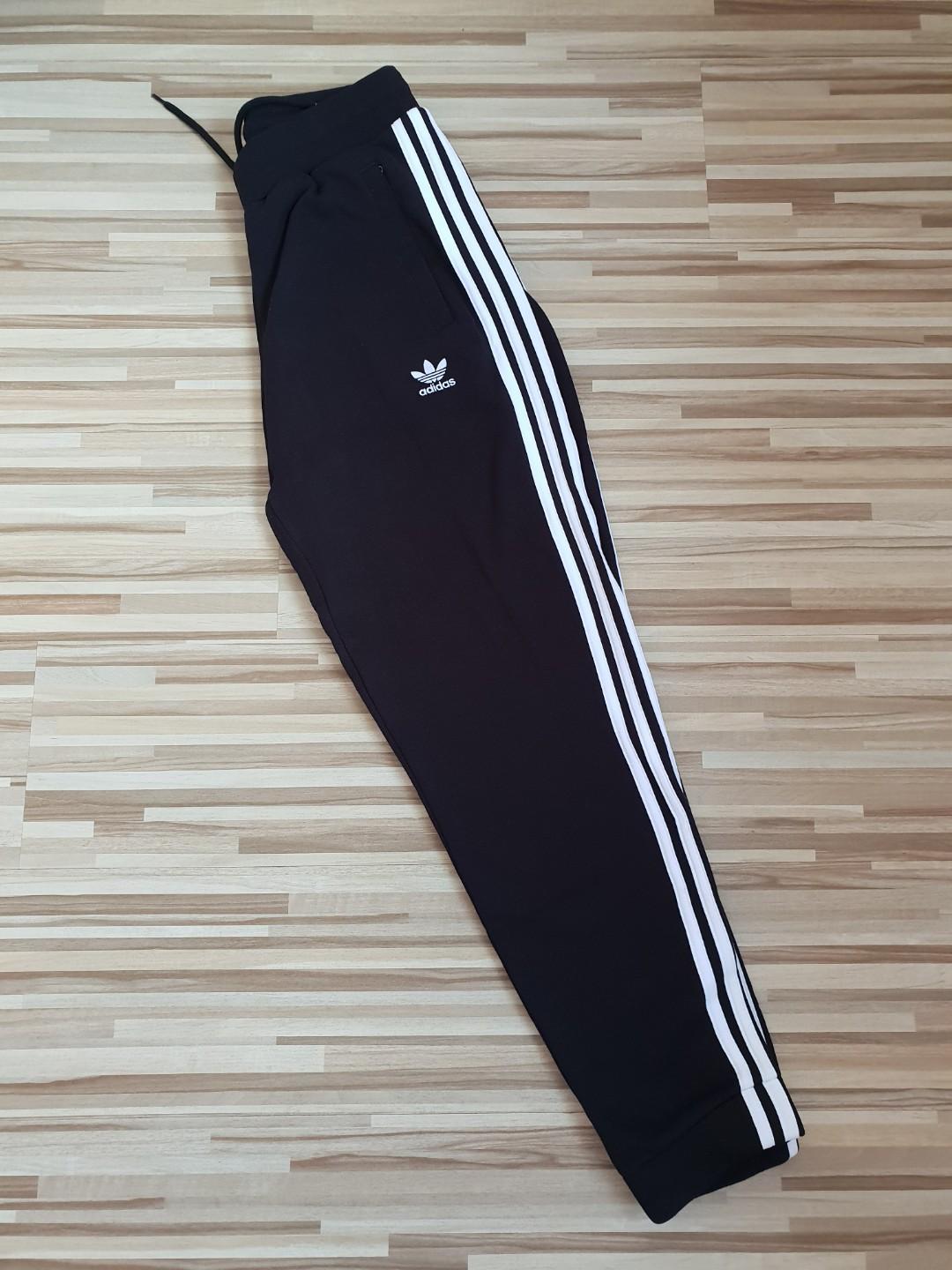 adidas joggers black stripes