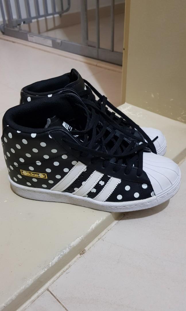 adidas black and white spotted shoes